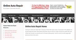 Desktop Screenshot of onlineautorepair.net