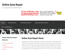 Tablet Screenshot of onlineautorepair.net